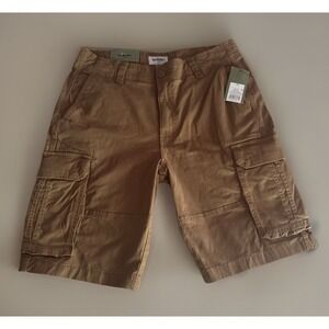Goodfellow & Co Mens Khaki Ripstop Cargo Shorts Tan Size 32